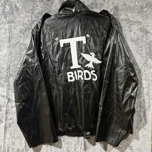 Grease T-Birds Jacket Black Faux Leather Costume Adult 2018 Paramount Fits Large